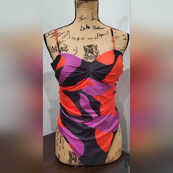 Matte Collection One Piece Bathing Suit - Picture 1 of 5